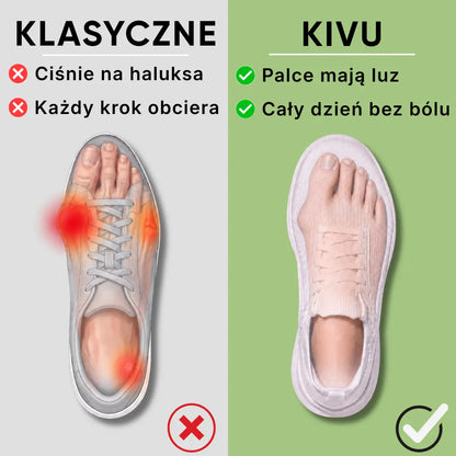 Kivu FootFlow™ | Ergonomiczne buty łagodzące ból haluksów